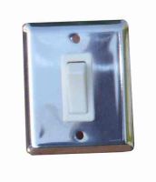 Stainless steel single light switch