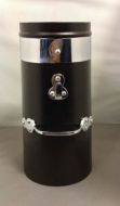 12" Double skin chimney with chrome band 