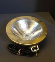 Brass round headlight
