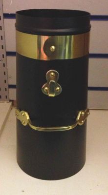  12" Double skin chimney with brass