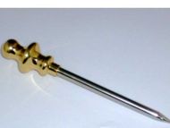 Small brass tiller pin