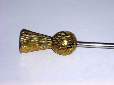 Brass thistle tiller pin