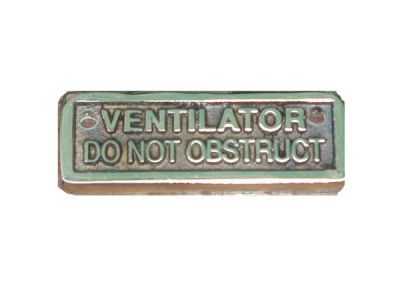 Ventilator label